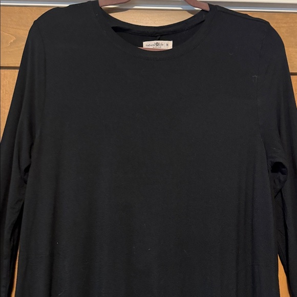 NATURAL LIFE Womens M Stevie Maxi Dress  Black knit Minimalist Simple Basic - Picture 4 of 11